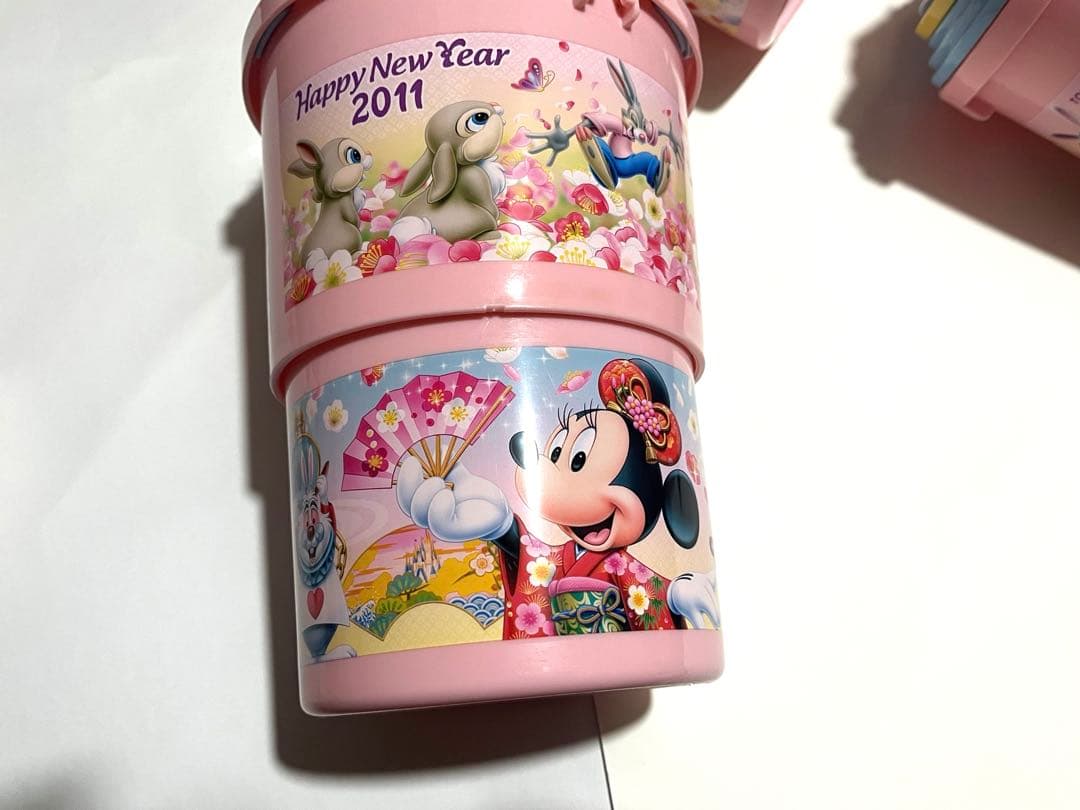 【激レア】ディズニー お正月 2011年限定 ポップコーンバケツ 3点セット