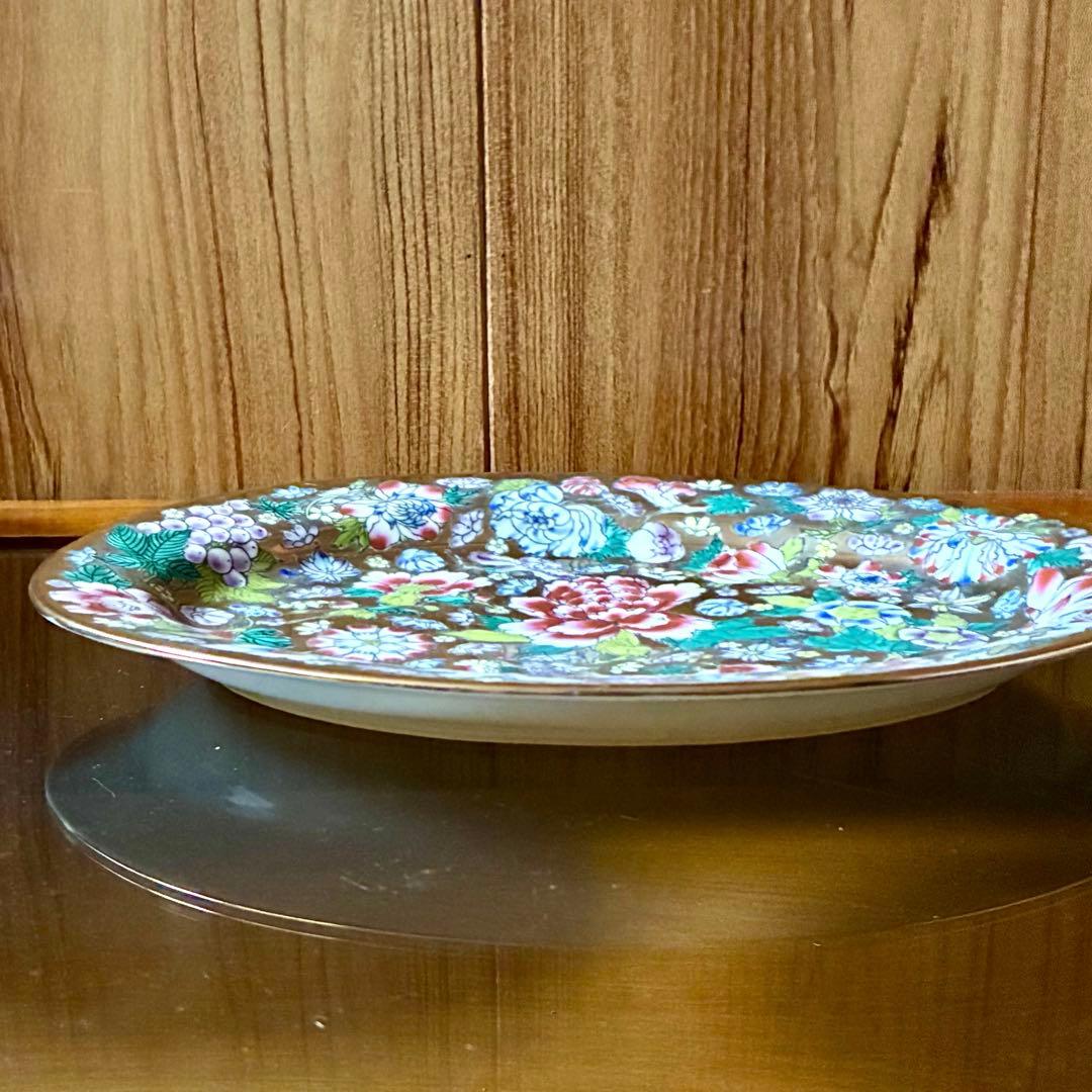 新品未使用　景徳鎮　金彩　絵付け　色絵金彩　ゴールド　食器　皿　12点セット