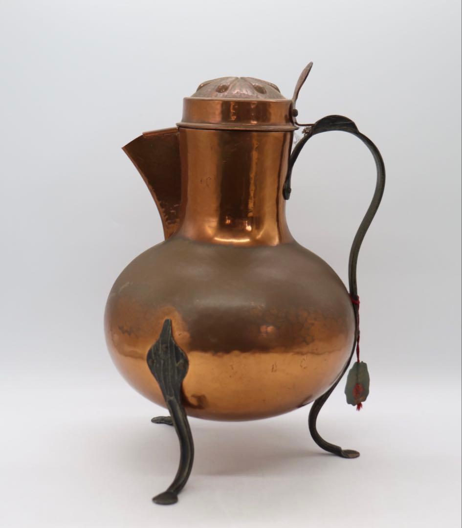 スイス製　銅製水注　アンティーク　インテリア　送料込み250331