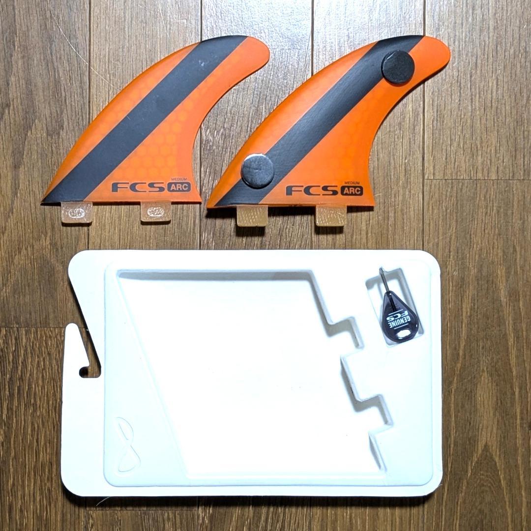 新品FCS ARC M トライ ＋クアッドリアFCSⅡ対応セット付５フィン