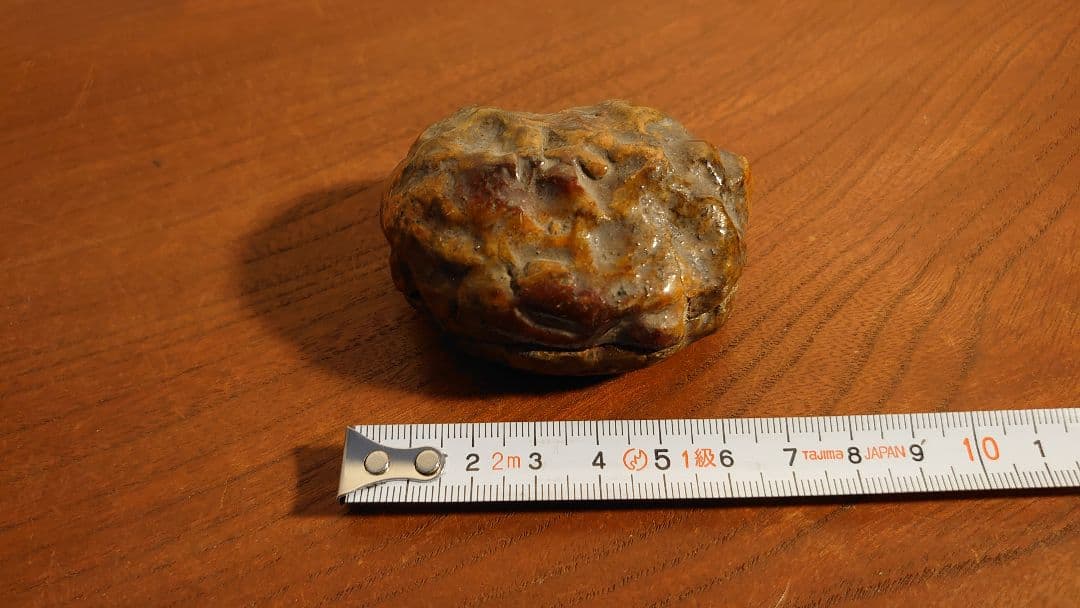 大樋焼　楽焼　香合　飴釉　千利休　蔵出し　茶道家　アンティーク大樋焼　１客