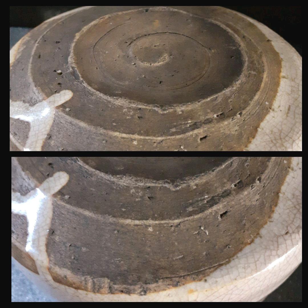 古萩　八代坂高麗左衛門作　萩焼　建水　九世高麗左衛門　極箱　茶道具　茶器