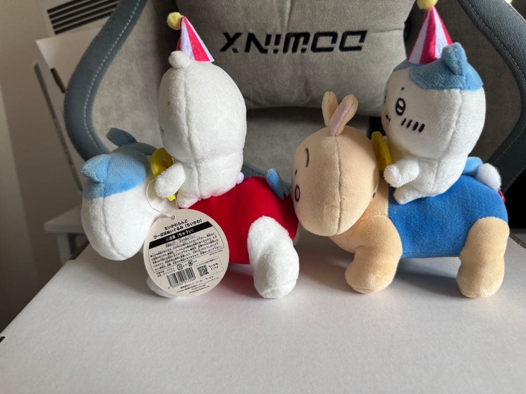 ちいかわ　ぴーぽぽ　タグ付き　パーティーキャラクターぬいぐるみセット