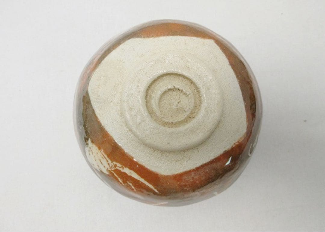 ほぼ未使用 茶道具 鶴之画 赤楽茶碗 陶印 作家物 茶器 お点前 茶事 共箱