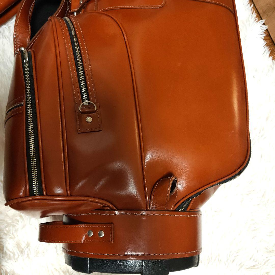 キャスコ(Kasco) 本革　キャディバッグ　ブラウン