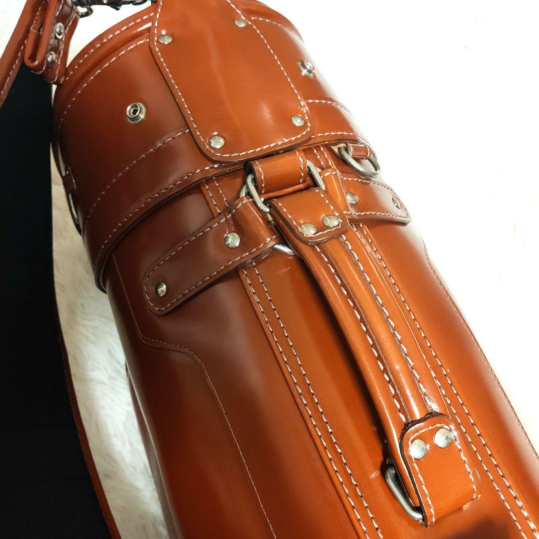 キャスコ(Kasco) 本革　キャディバッグ　ブラウン