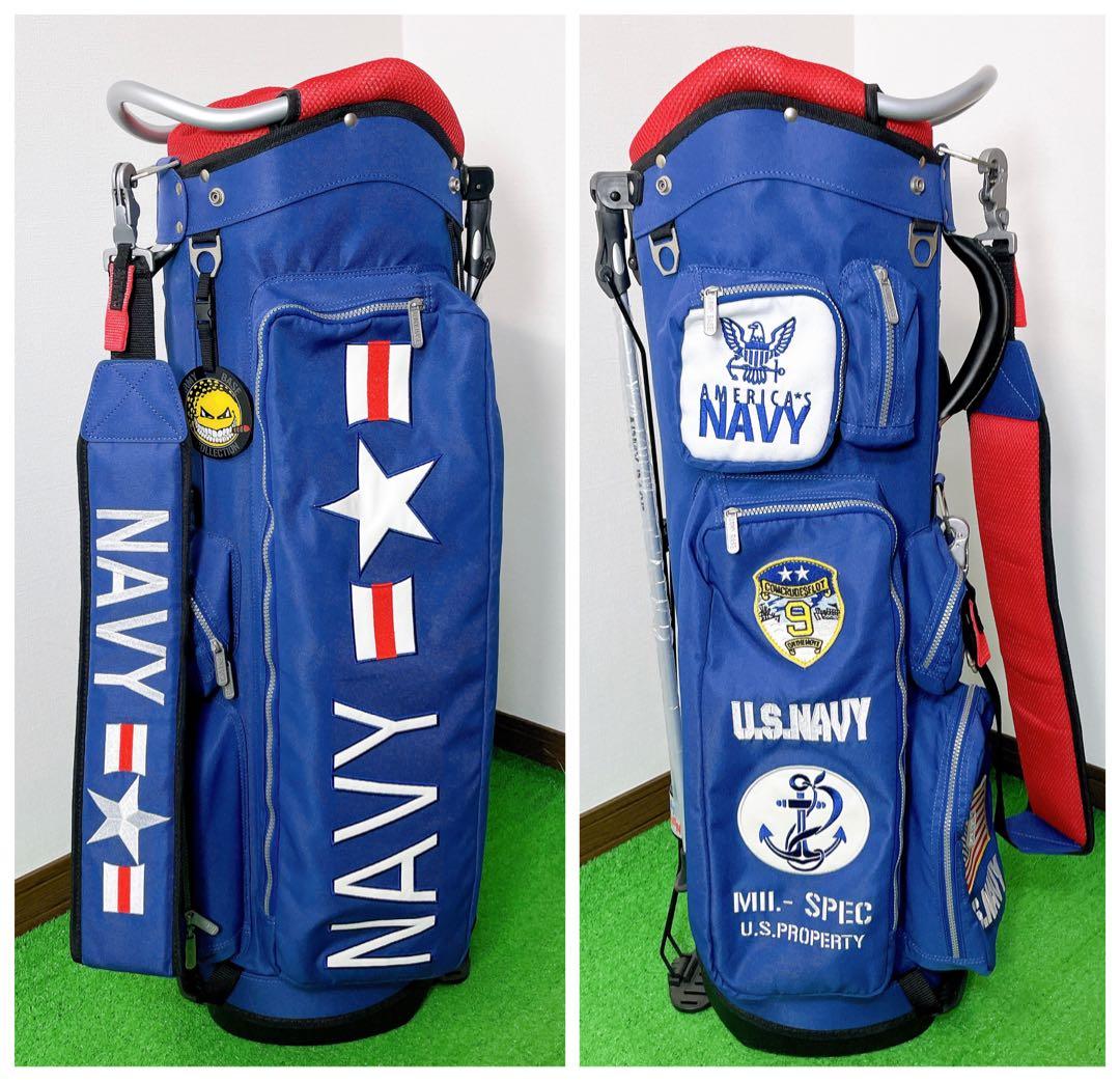 美品　アーミーベースコレクション　デニム　スタンドキャディバック　アイアンカバー