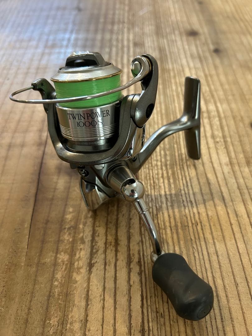 シマノ 05ツインパワー 1000S リールスタンド 予備スプール付 アジング