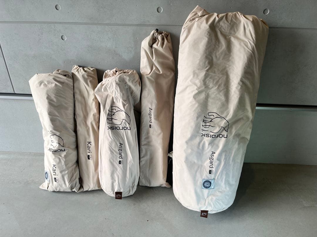 ノルディスク　アズガルド12.6 ジップインフロア＋自作グランドシート＋タープ