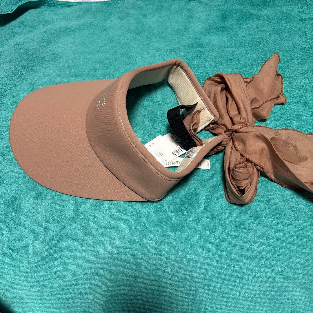 最終値下げ　Descente ノースリーブワンピース、バイザーセット