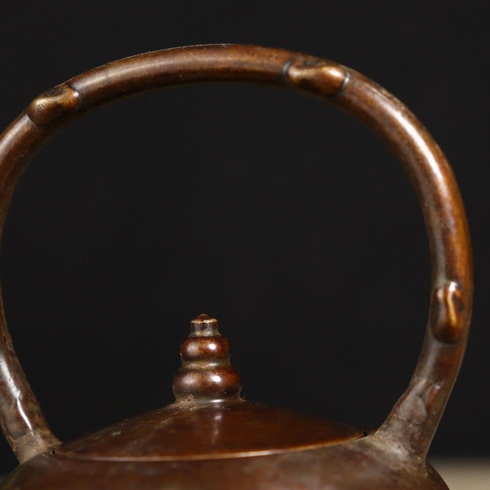 銅 細工 龍鳳提梁壺 茶壺 酒壺 茶道具 工芸品 美術品 置物