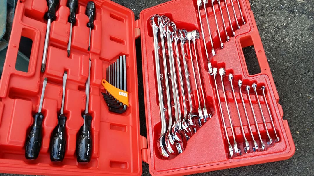 最終の最終！ESCO36個組/ 6-32mm 片目片口スパナ・ドライバーセット