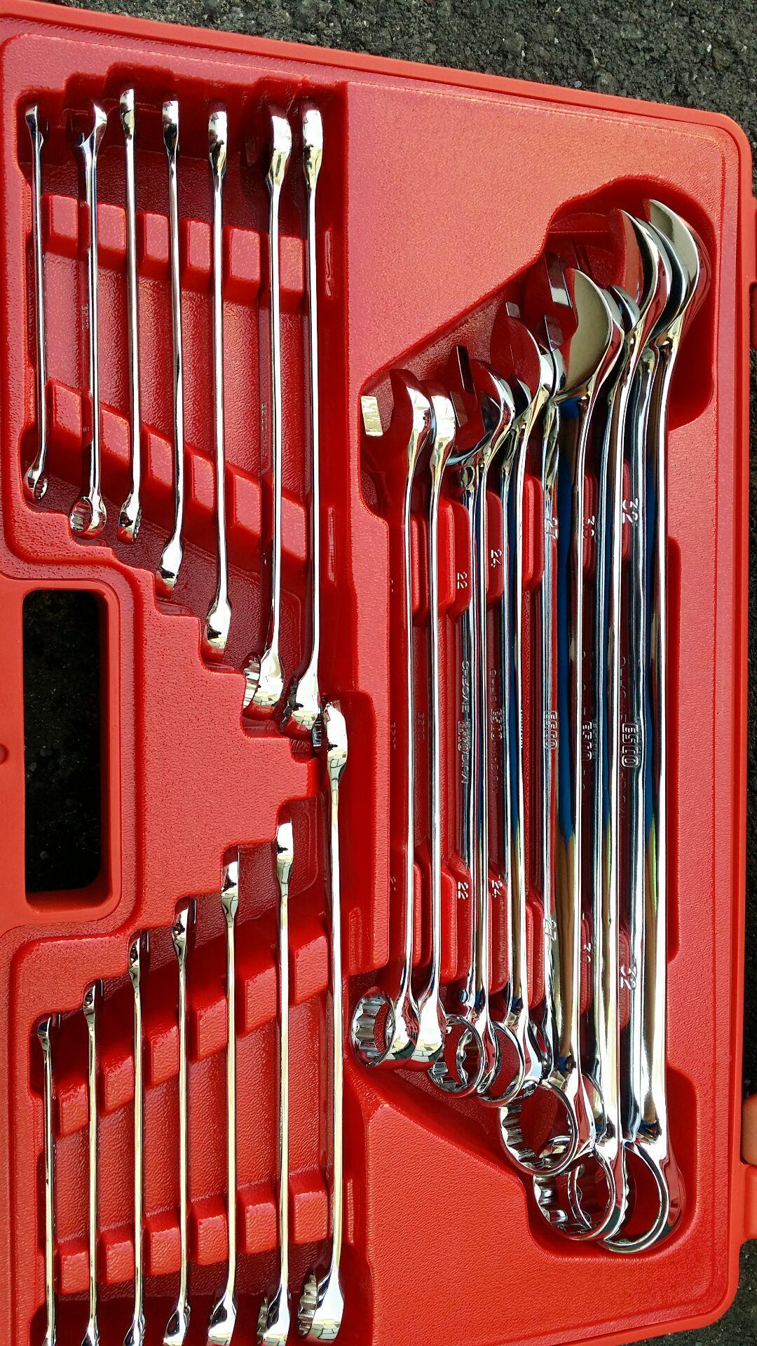 最終の最終！ESCO36個組/ 6-32mm 片目片口スパナ・ドライバーセット