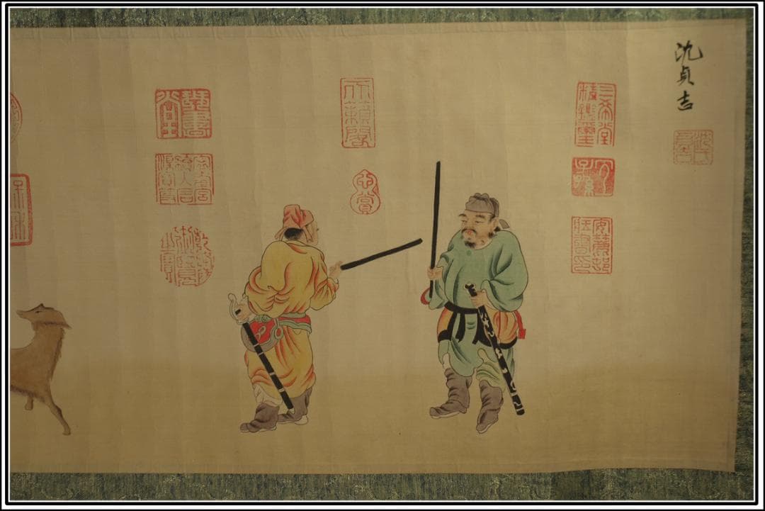 明時代の掛軸　激安骨董品　肉筆保証　博物館 中国古美術 BD448A11-7