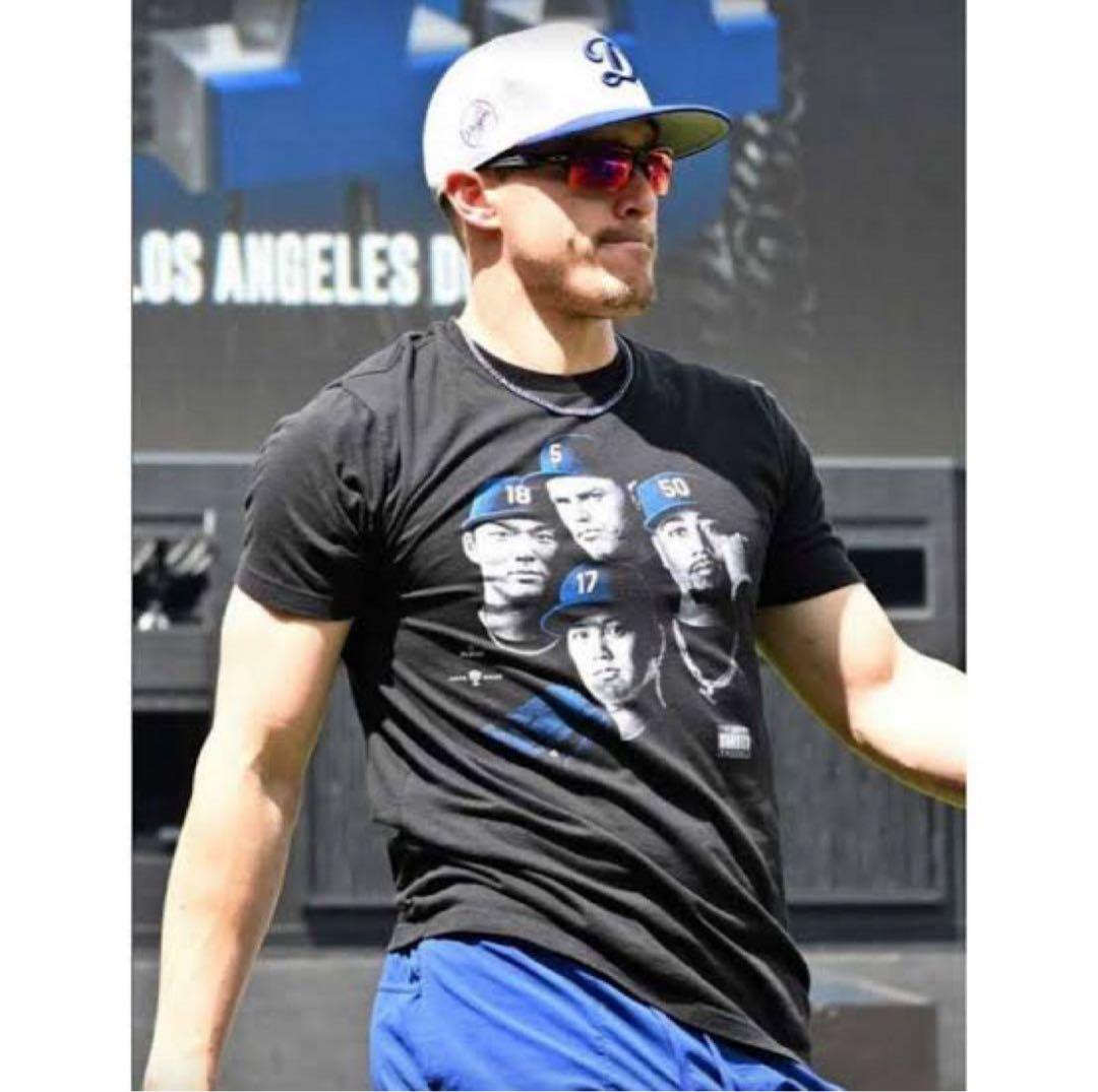 大谷翔平 山本由伸 ムーキーベッツ フレディフリーマン Tシャツ Lサイズ