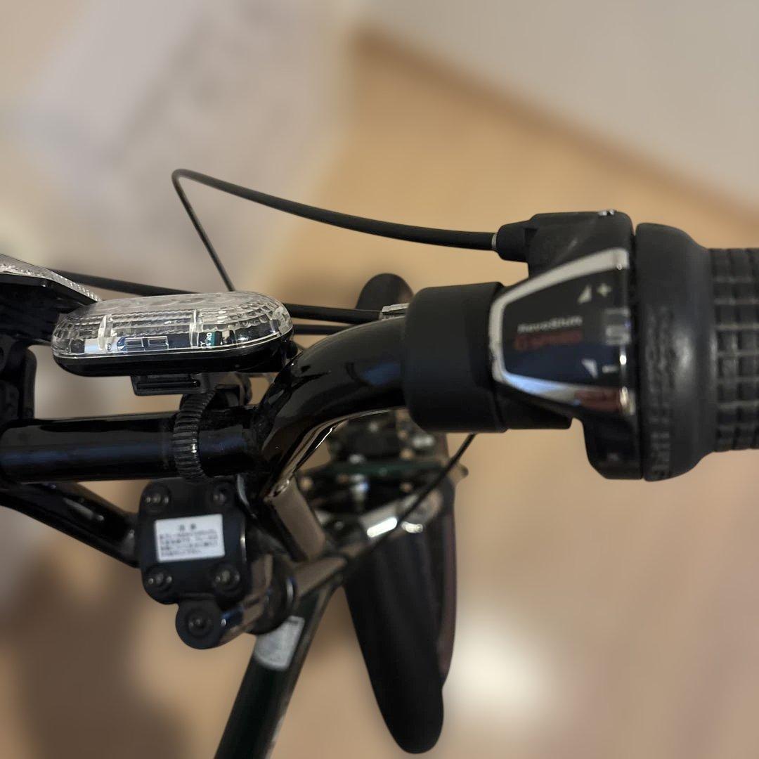 ランドローバー 自転車 ミニチャ チャリンコ ダークグリーン 泥除けLED