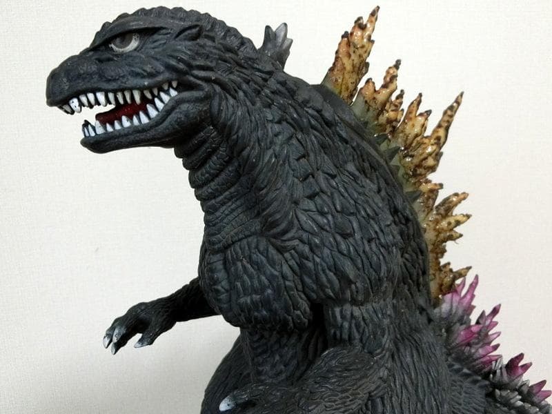 ゴジラ フィギュア 苔 溶岩プレート 台座 横49×高さ39cm 制作品