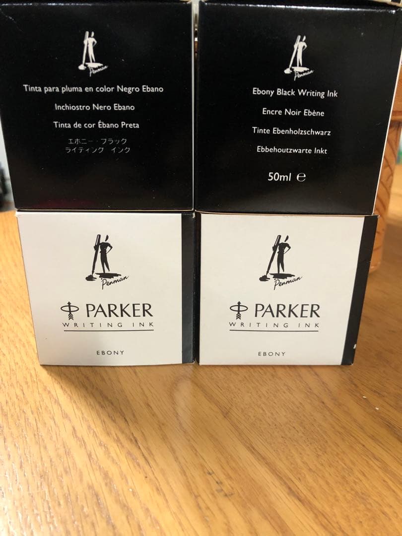 Parker Writing Ink Ebony 50ml 4本セット