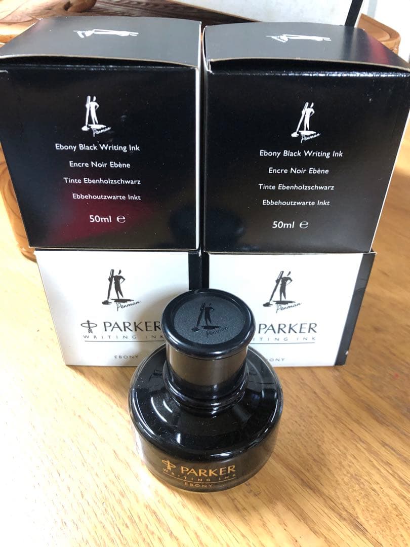 Parker Writing Ink Ebony 50ml 4本セット