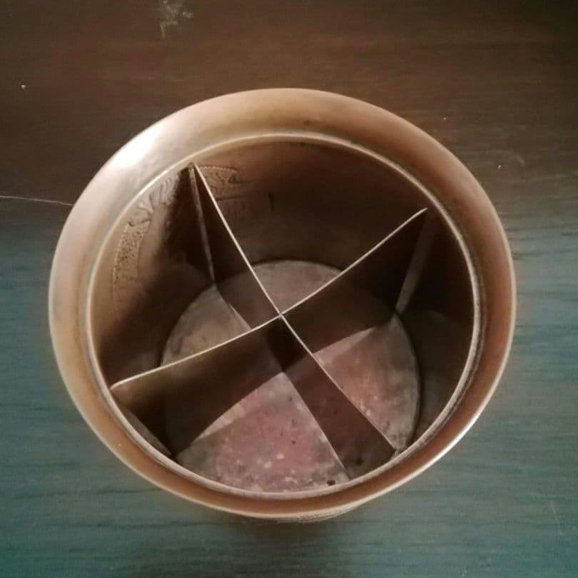 逸品　玉川堂　鎚起銅器　兎図紋　蓋物　小物入れ　煙草入れ　和骨董　アンティーク