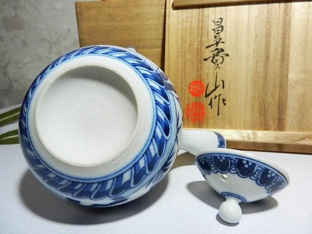 京焼の名工十七代「雲林院　寶山（昌平　寶山）」作　祥瑞急須