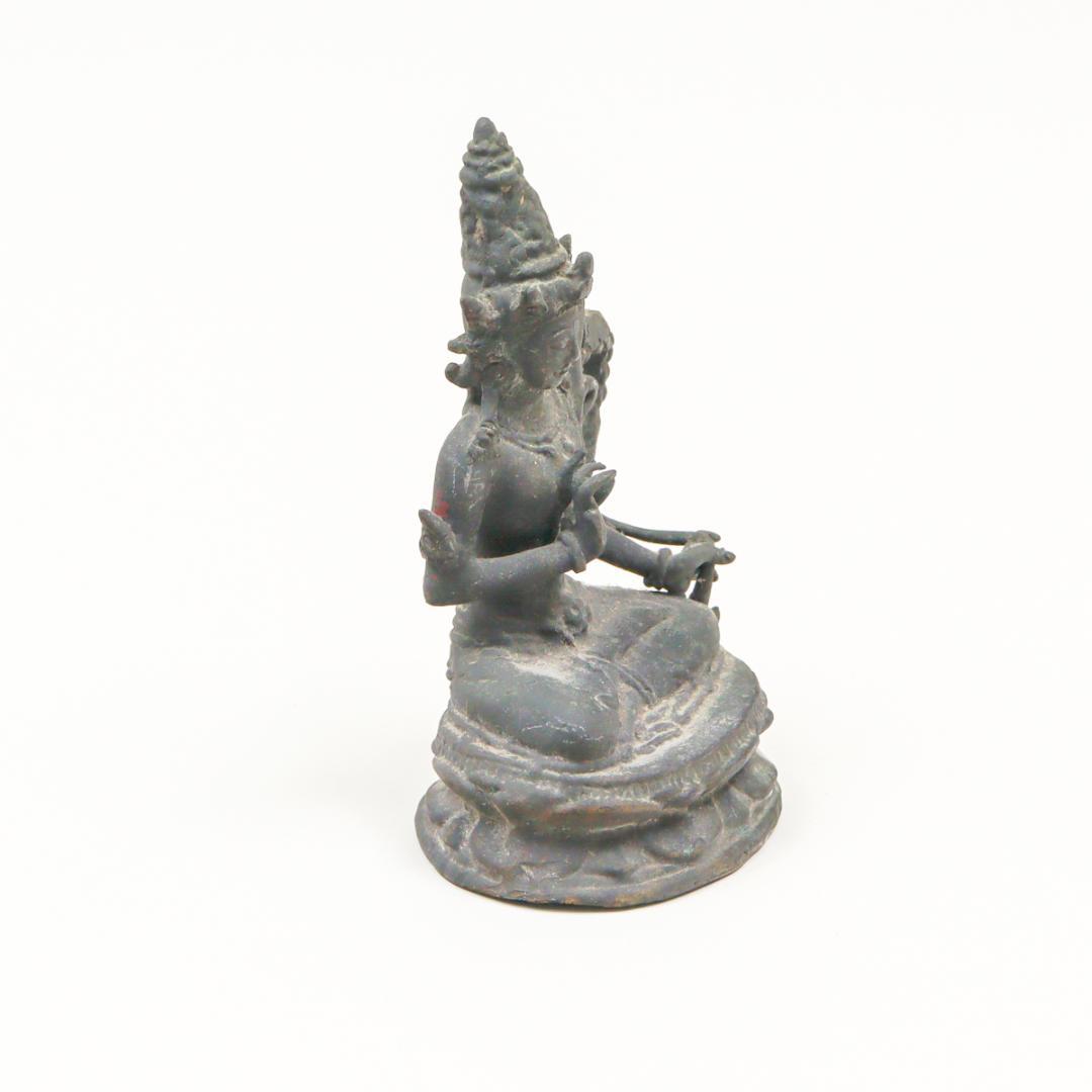 チベット仏教 金剛薩埵 仏教美術 古銅製 仏像