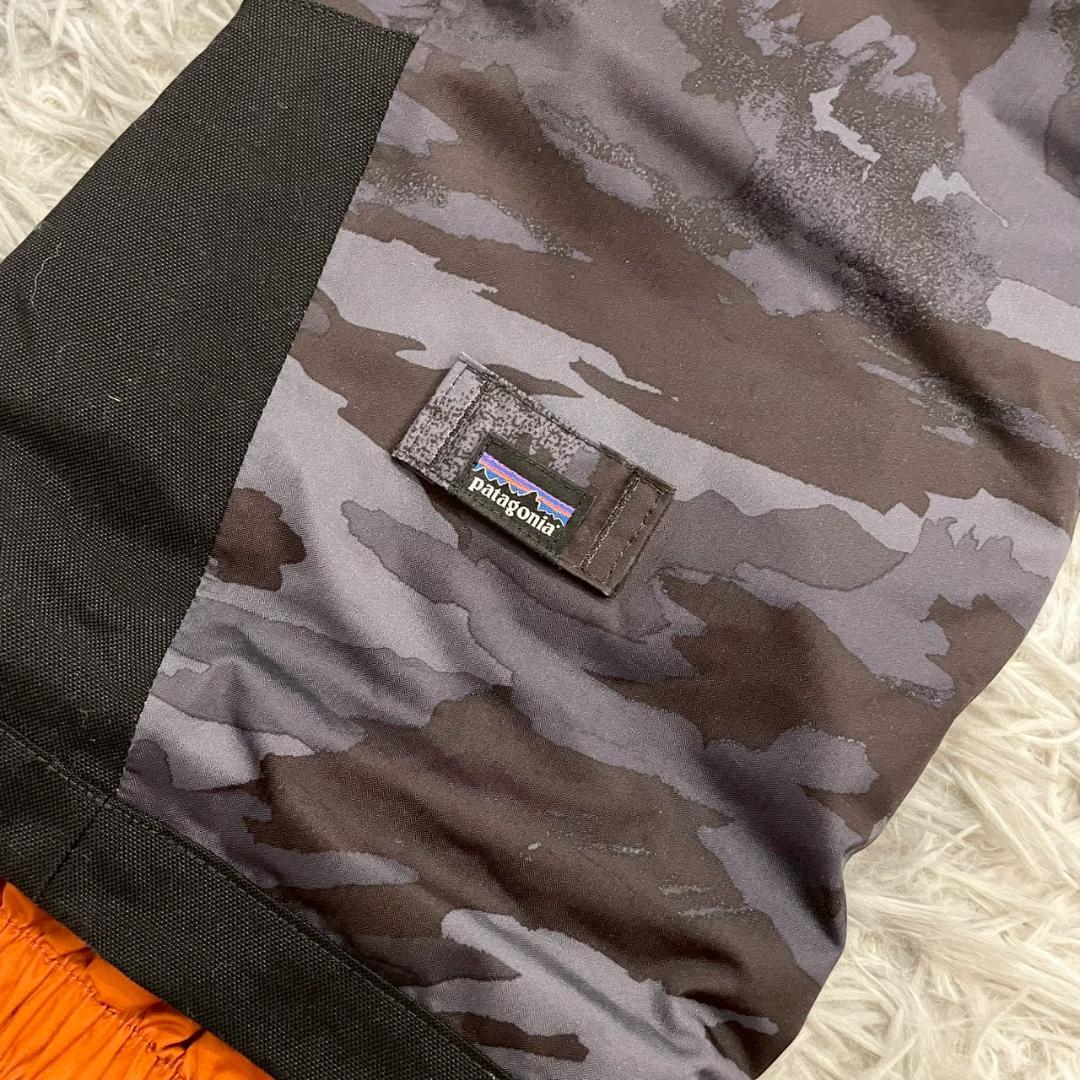 『patagonia』キッズスノーショットパンツ　スキーウェア　迷彩　130相当