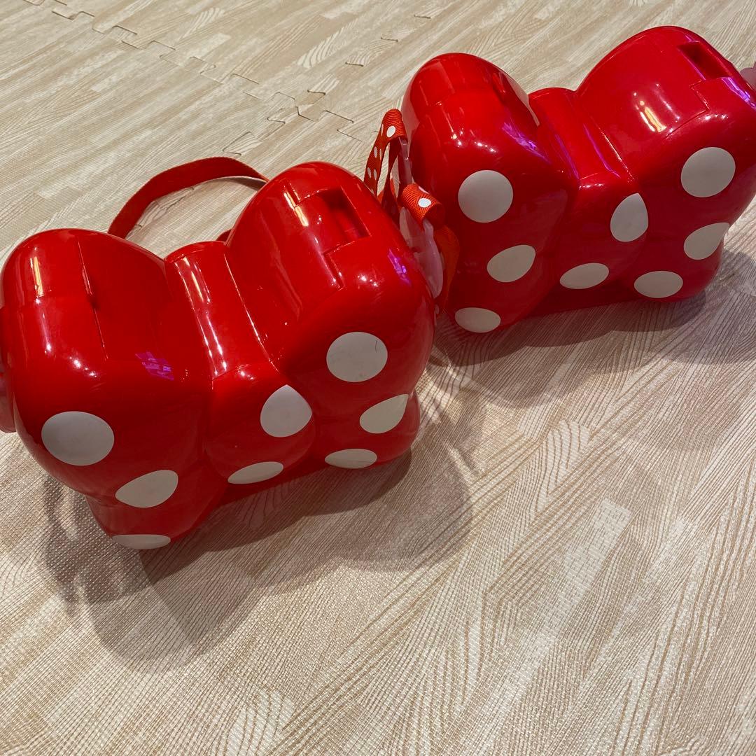 ディズニー　ミニーちゃん　リボン型　ポップコーンバケット　2個セット