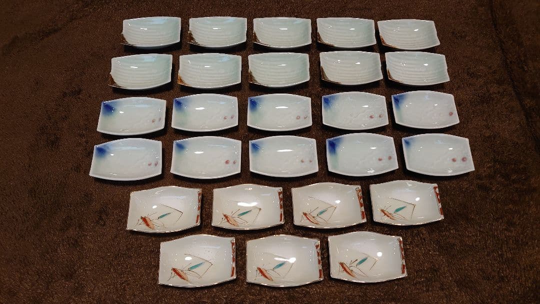 古伊万里　伊万里　豆皿　角皿　３種２７客