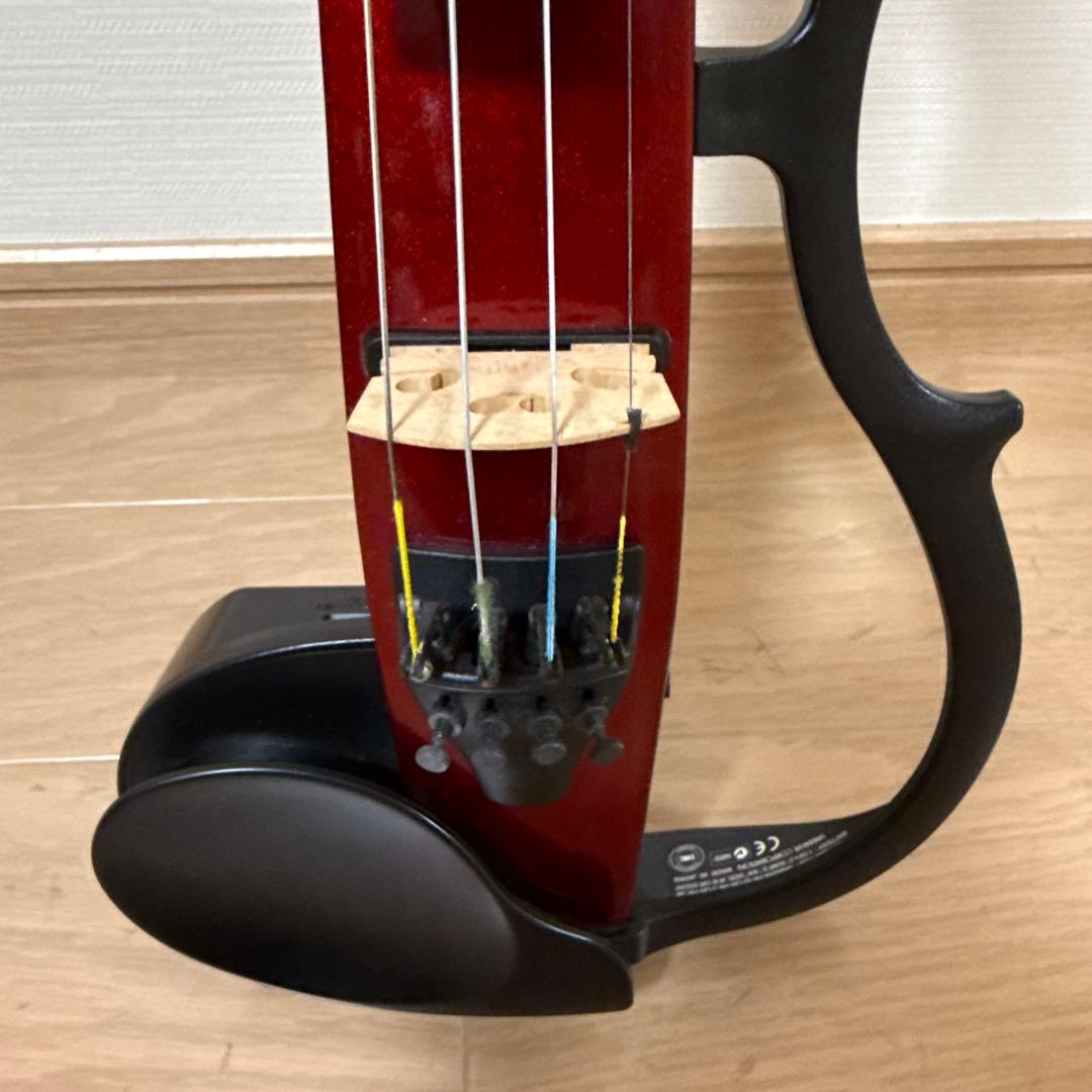 サイレントバイオリン YAMAHA SV-110 赤 ケース/電源アダプター付