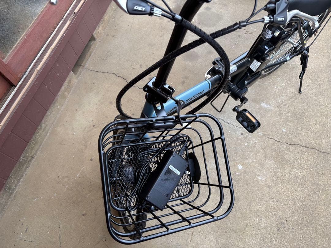 【PELTECH】TDN-208L ブルー×ブラック 電動アシスト折り畳み自転車