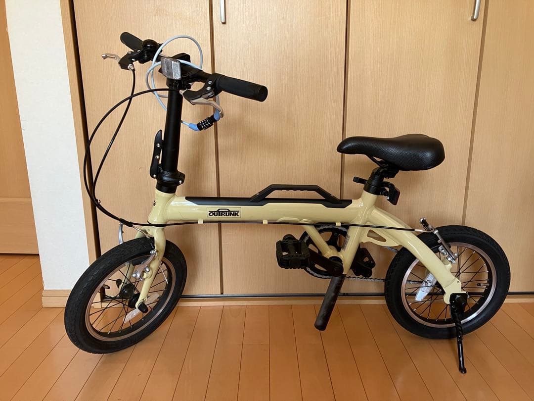 ログ アウトランク LOG OUTRUNK 折りたたみ自転車　ベージュ