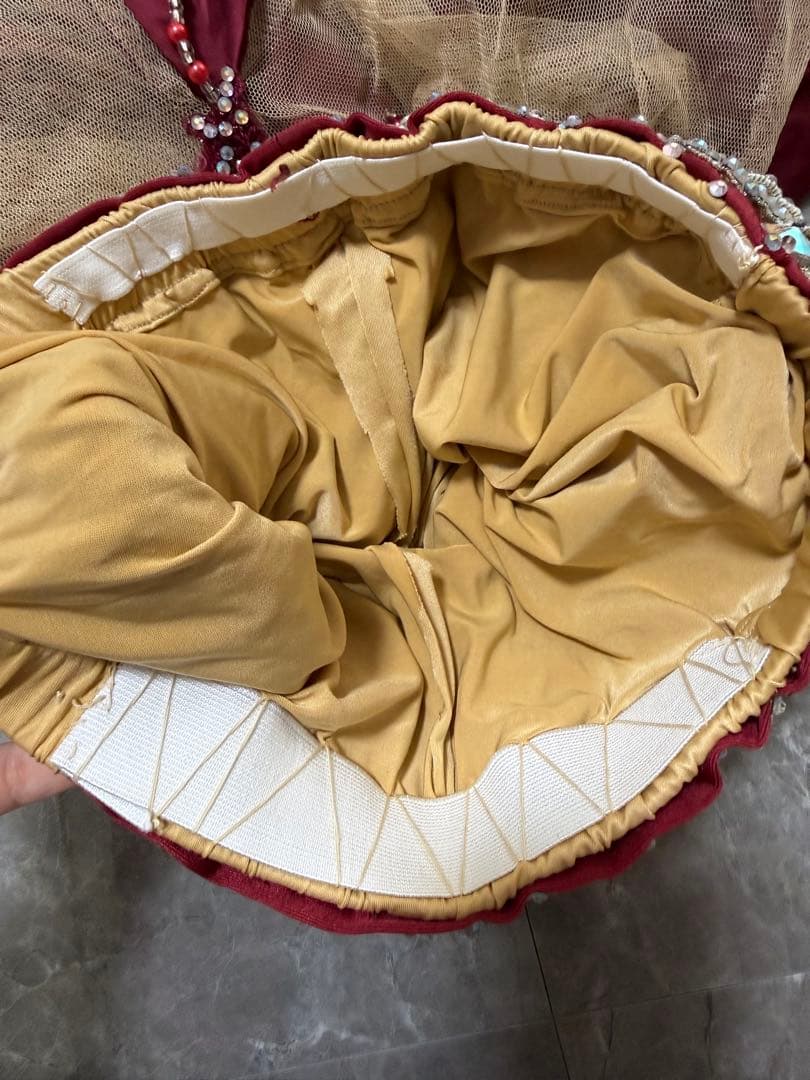 ベリーダンス 衣装 ボルドー