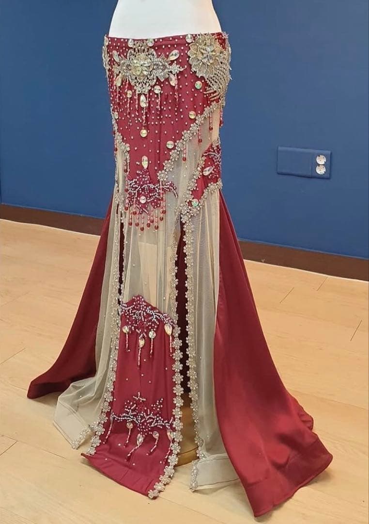 ベリーダンス 衣装 ボルドー