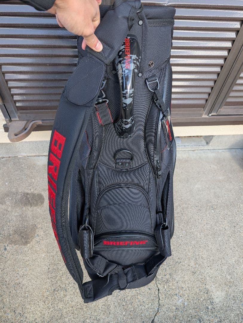 BRIEFING ゴルフキャディバッグ cr-3　各種ヘッドカバーセット