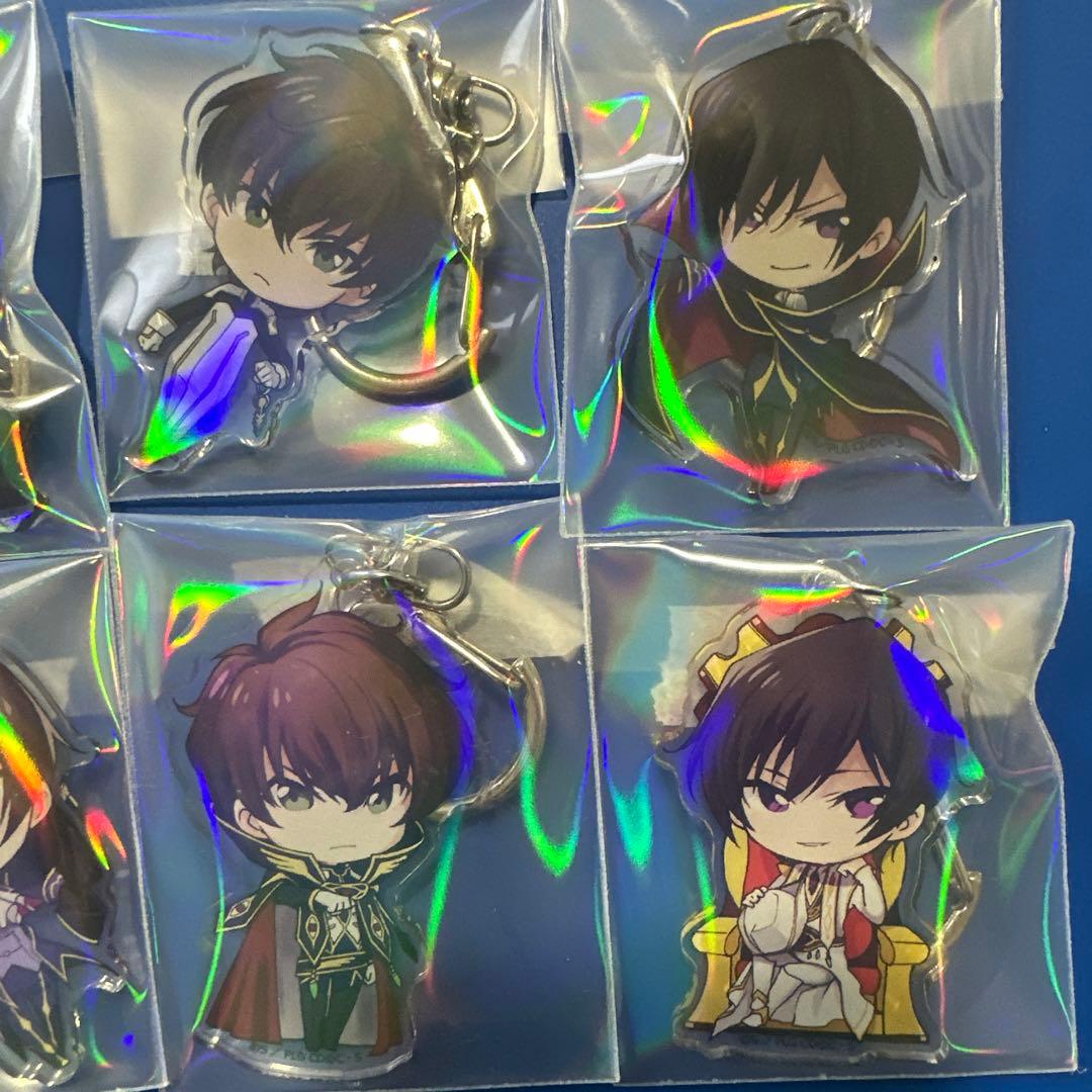 コードギアス きゃらふぉるむ アクリルキーホルダー スザク・ルルーシュ 8点☆