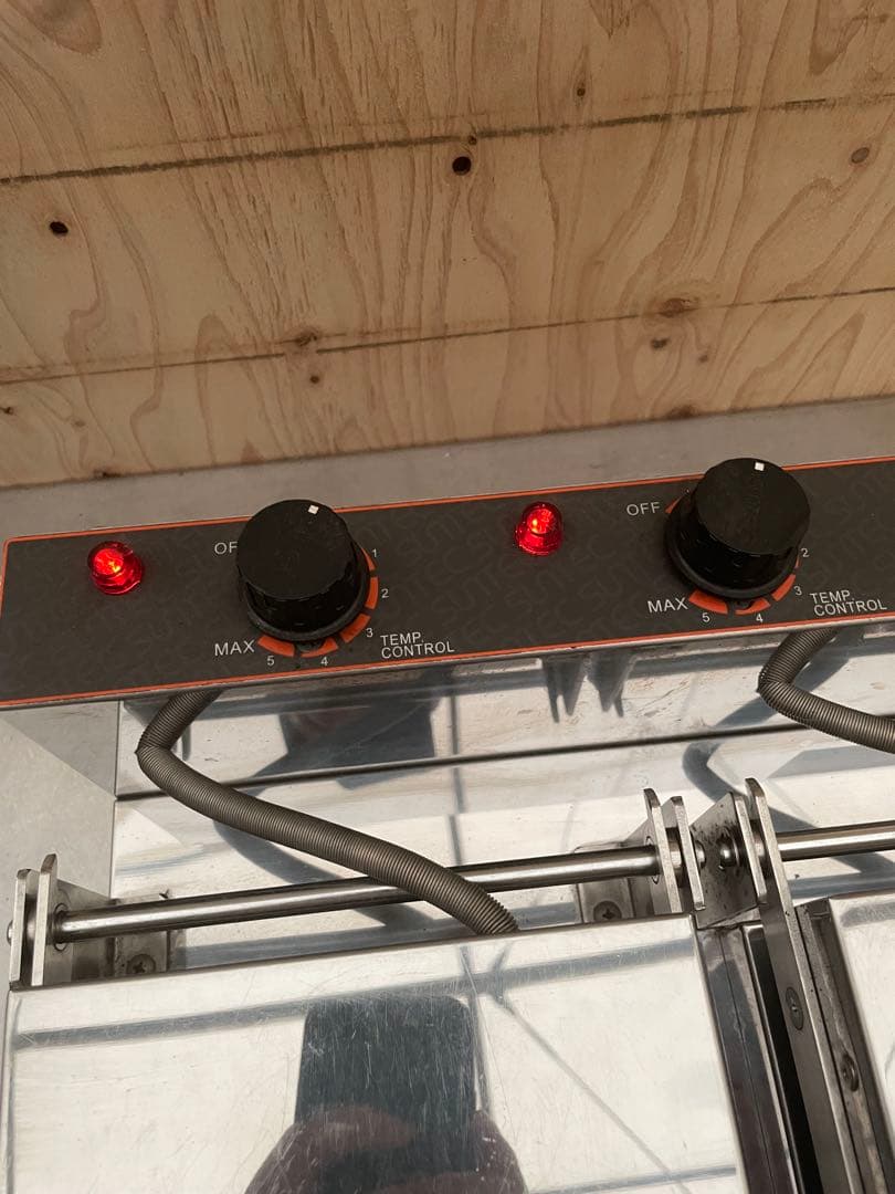 電気 ホットスナッカー ホットサンドメーカー 2連式 単相 100V