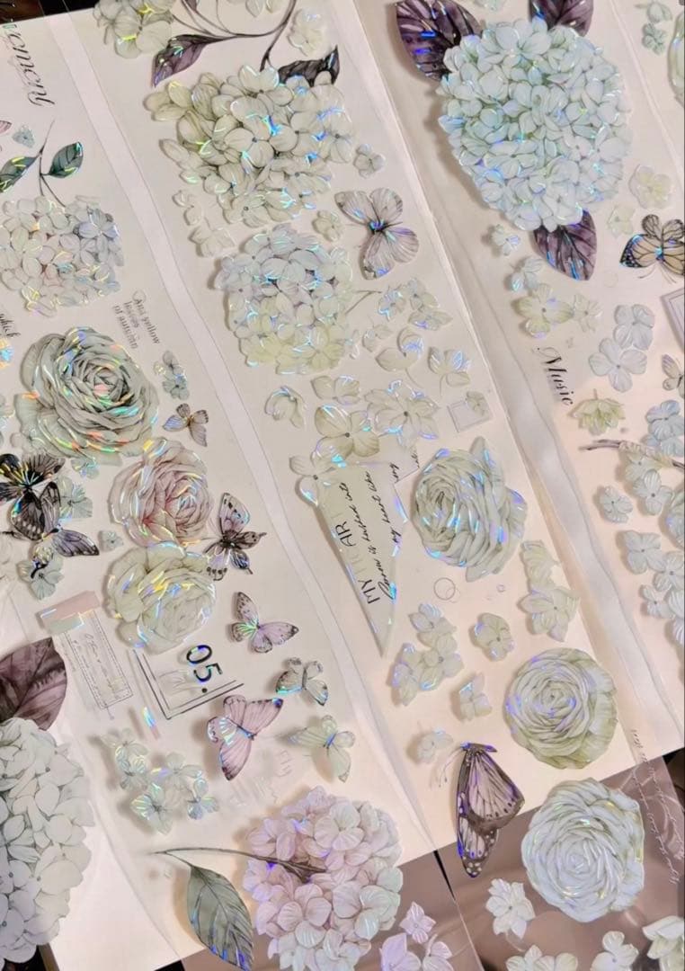 林野间《绣花信·绿》海外マスキングテープ　マステ 【2458】