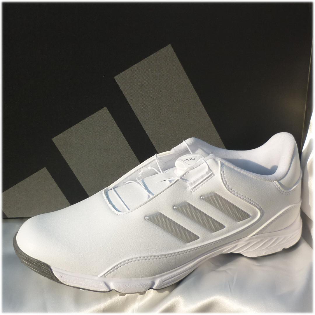 新品27cmアディダスゴルフ 白ゴルフシューズ LITE MAX BOA24