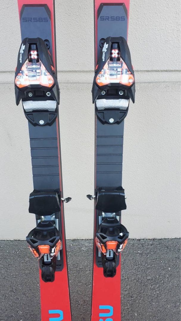 オガサカ　OGASAKA TCSU スキー 赤 プレート　ビンディング付