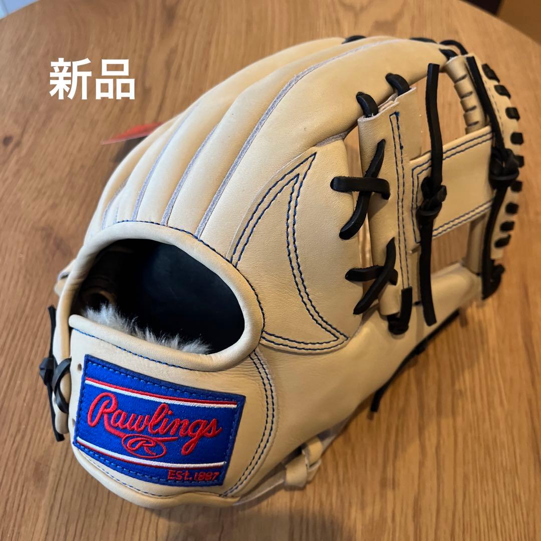 新品ローリングス軟式内野手用グローブキャメル