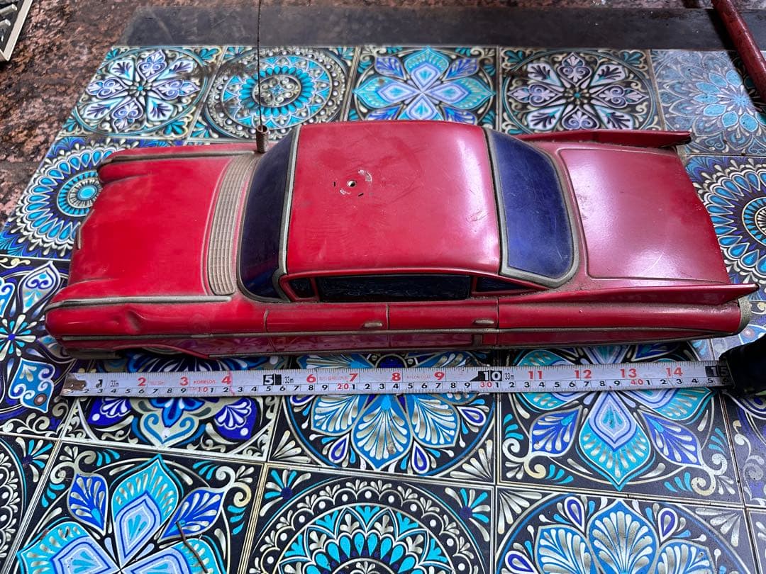 キャデラック赤 約46cm アンテナ付きYonezawa ヨネザワ　フリクション