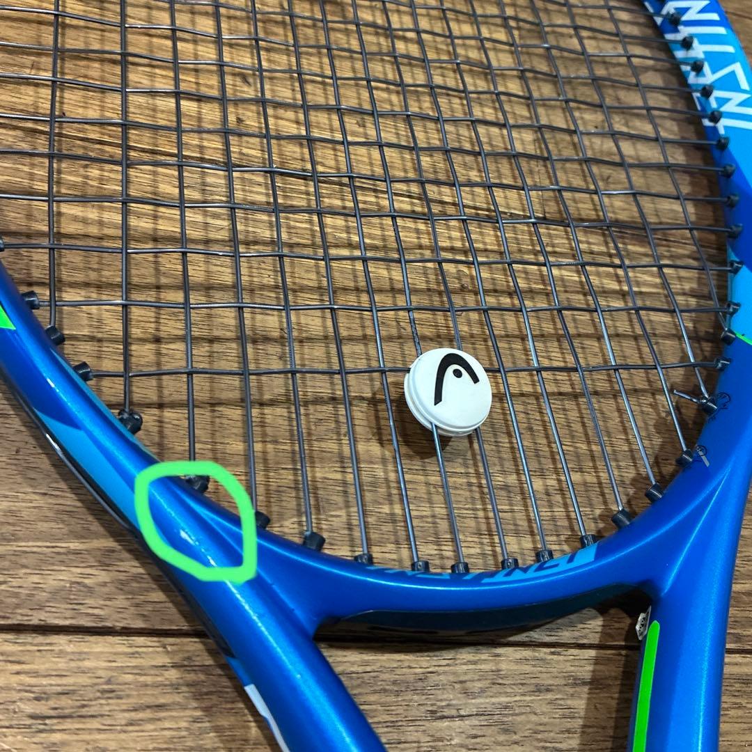 HEAD テニスラケット 青と黒のデザイン