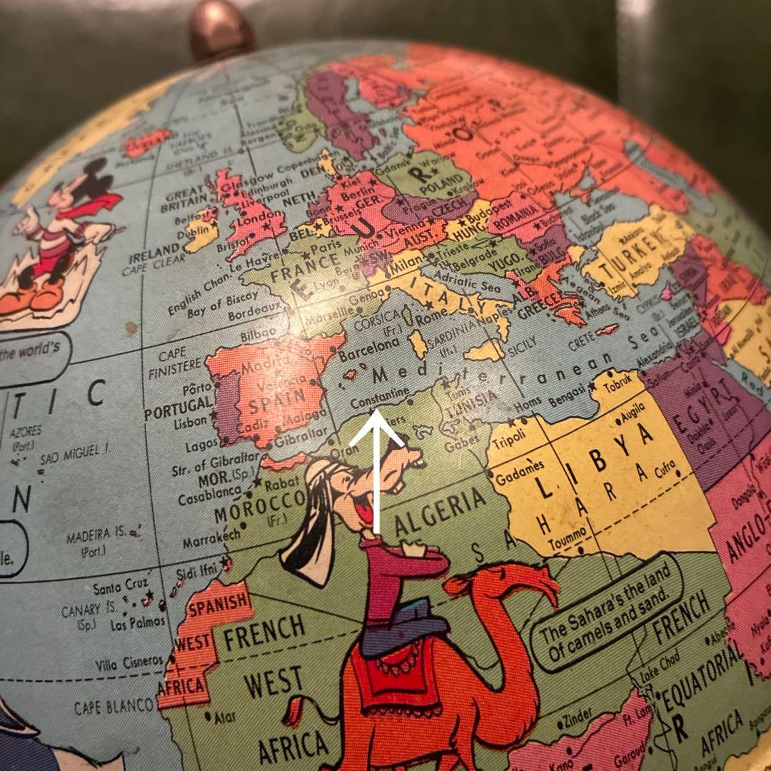 激レア 60's Rand McNally ディズニー 地球儀