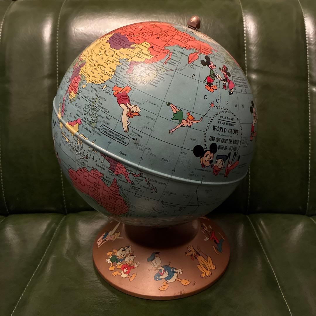 激レア 60's Rand McNally ディズニー 地球儀