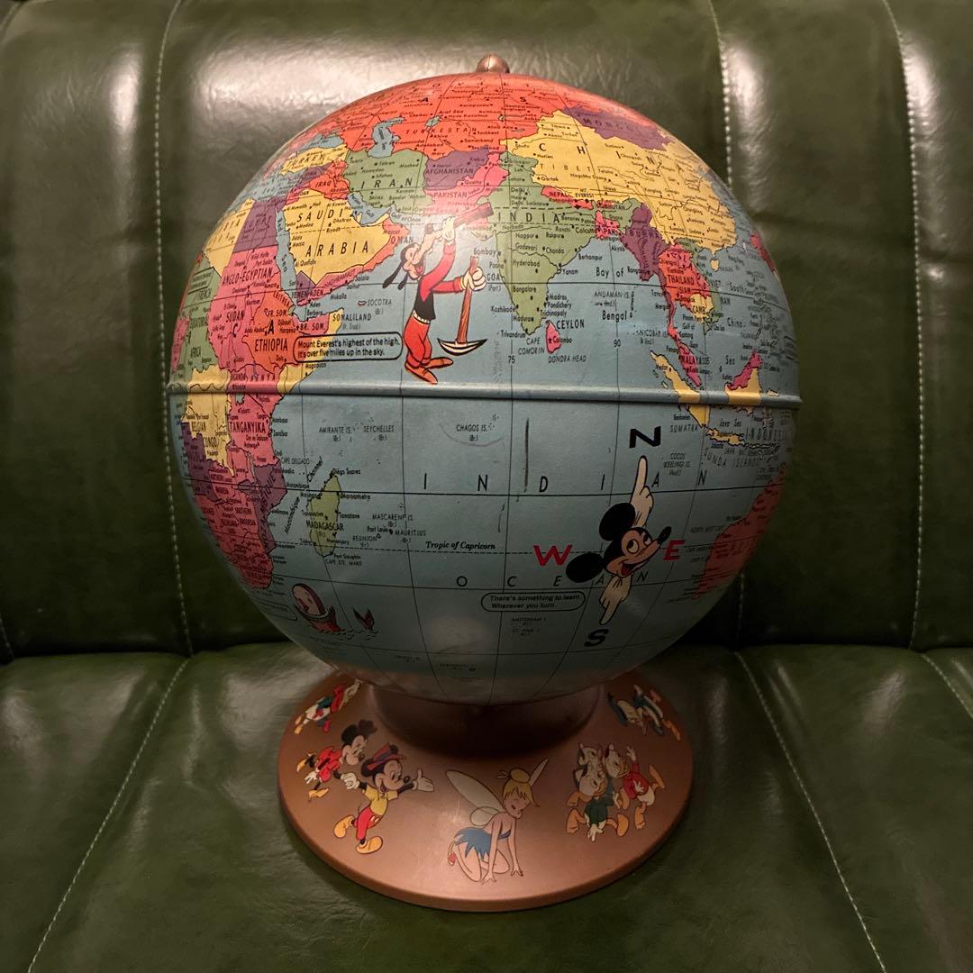 激レア 60's Rand McNally ディズニー 地球儀