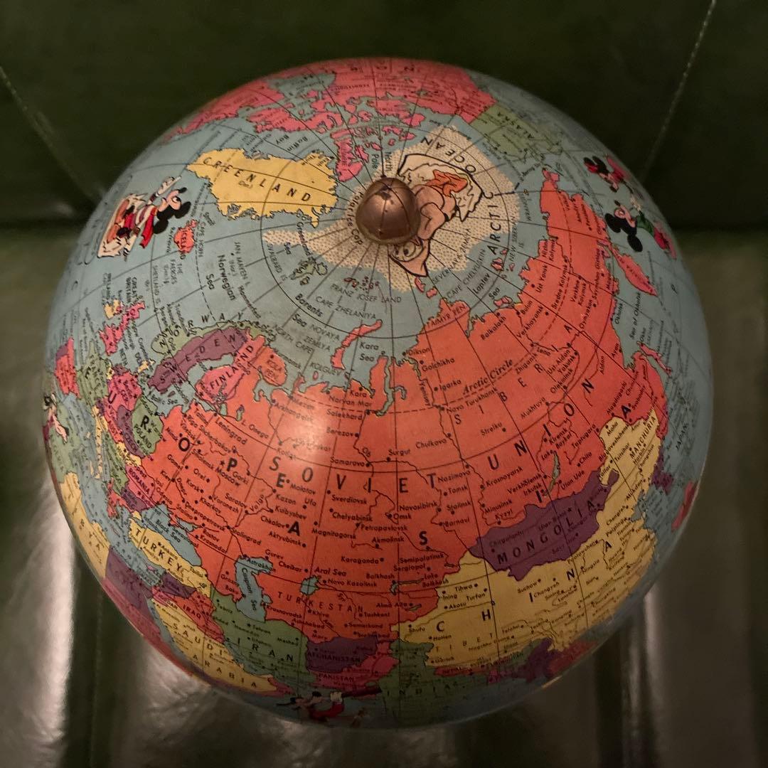 激レア 60's Rand McNally ディズニー 地球儀