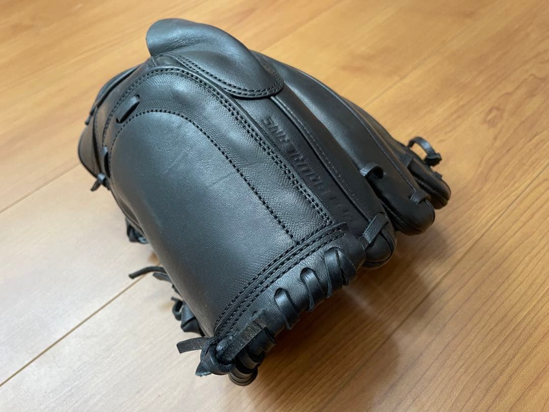 黒 レザー 硬式グローブ 右手用