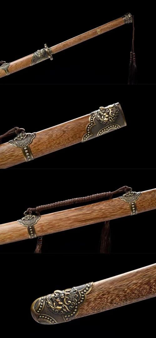 【屠竜の苗刀】繍春刀 牛尾刀 苗刀 手鍛造打 鋼刀 冷兵器 古兵器 武具 武蔵