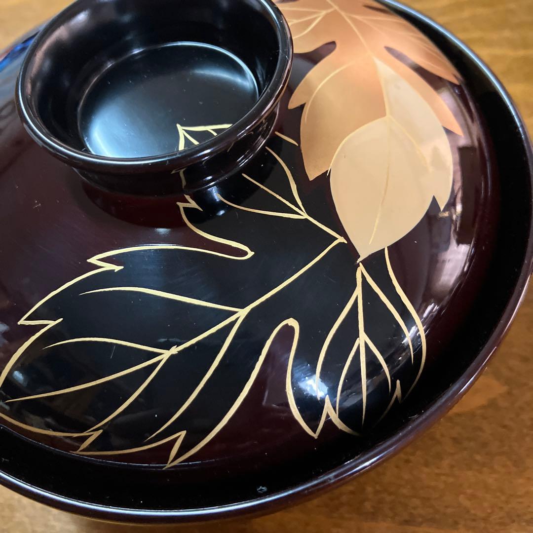 美術漆器　輪島塗吸物椀　5客セット